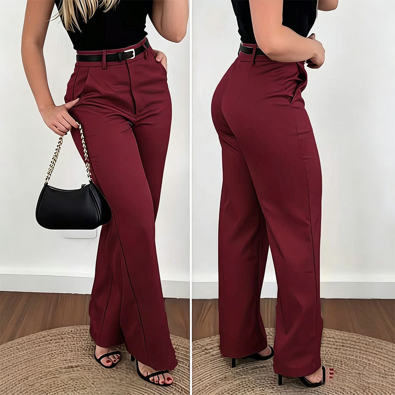 Culture® | Slim-fit High-Waisted Tailored Trousers