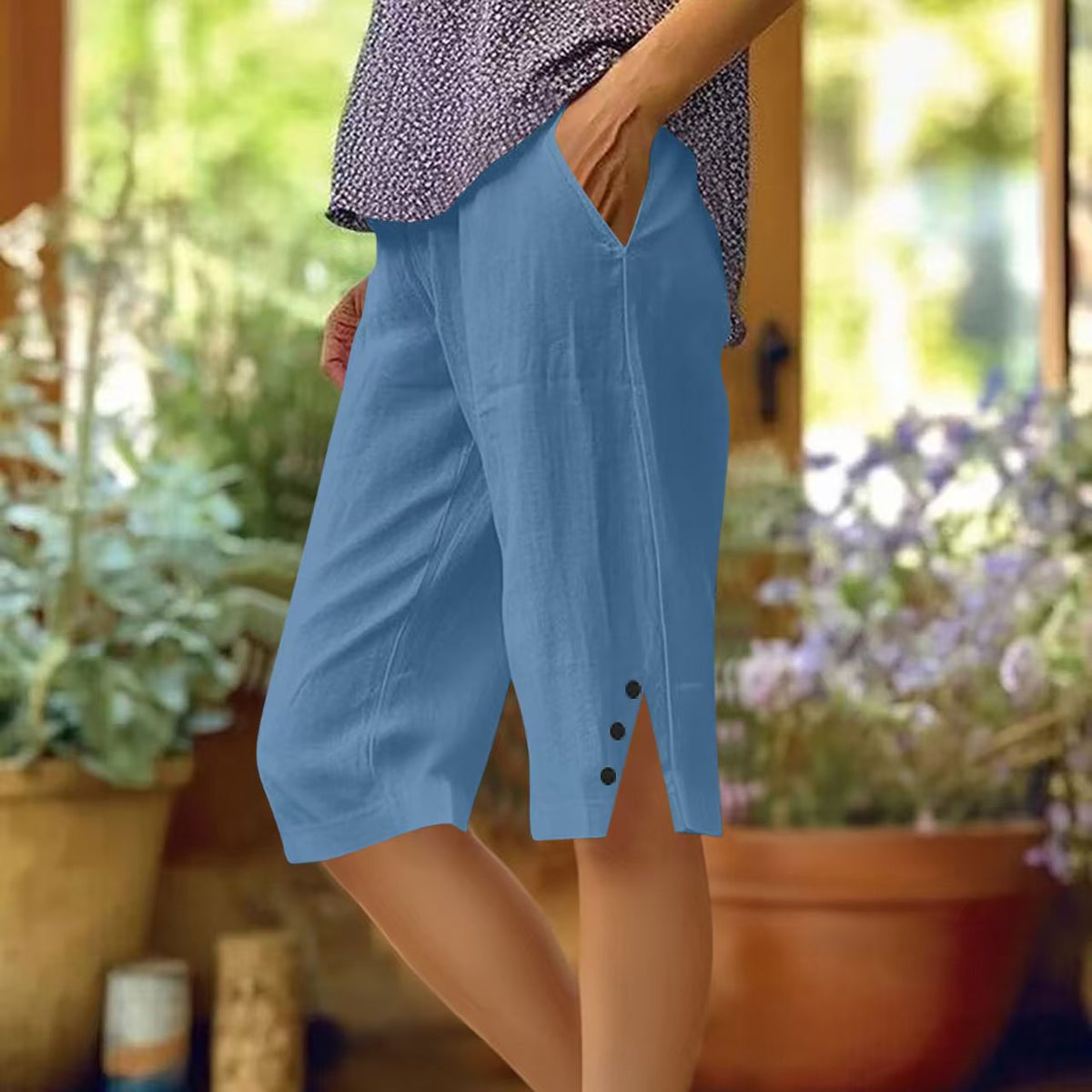 Culture® | Women's Casual Pocket Capri Pants