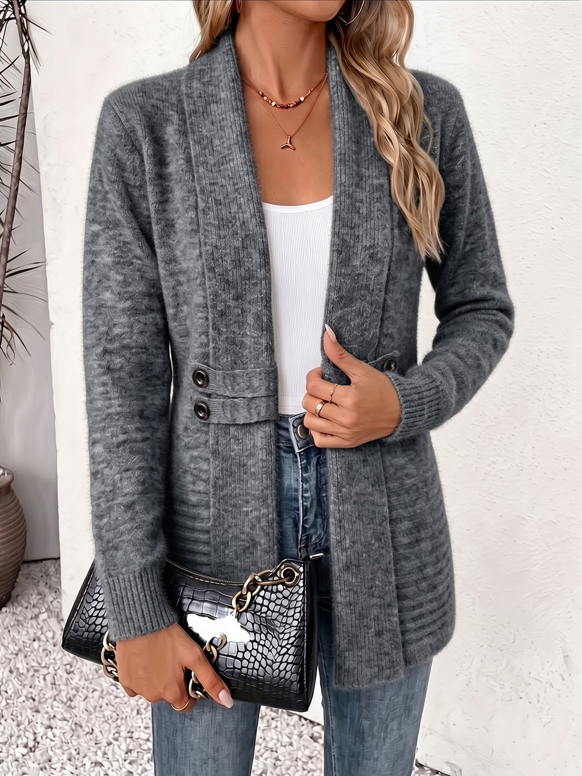 Culture® | Tailored Open-Front Cardigan