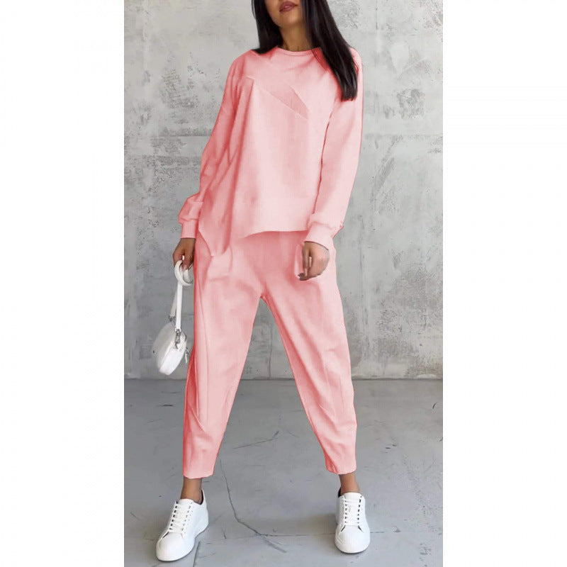 Culture® | Women Long-Sleeve Irregular Sweatshirts & Pants Set