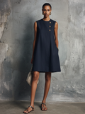 Culture® | Asymmetric Button Mini Dress