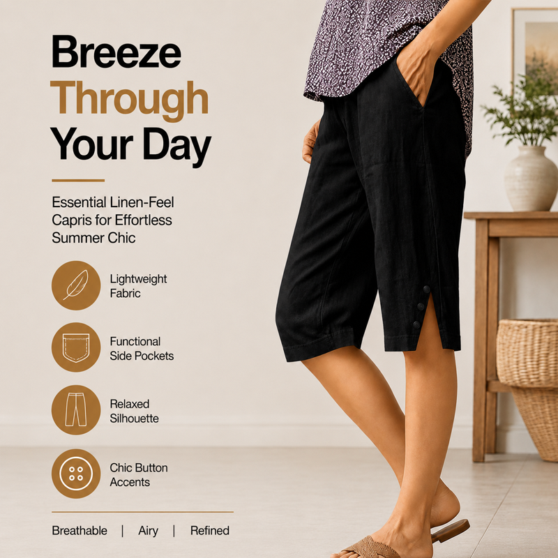Culture® | Women's Casual Pocket Capri Pants