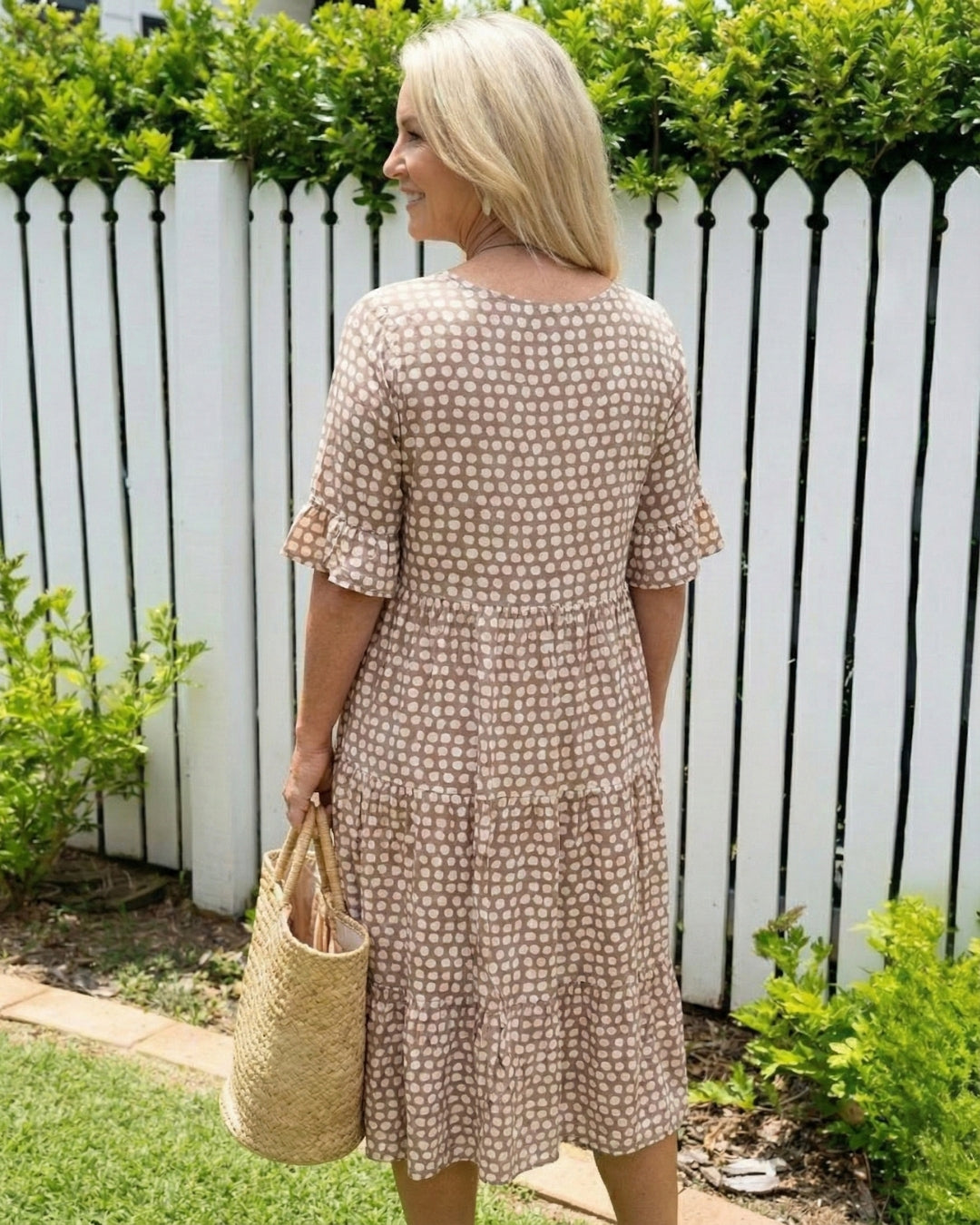 Culture® | Everyday Printed Midi Polka Dot Dress