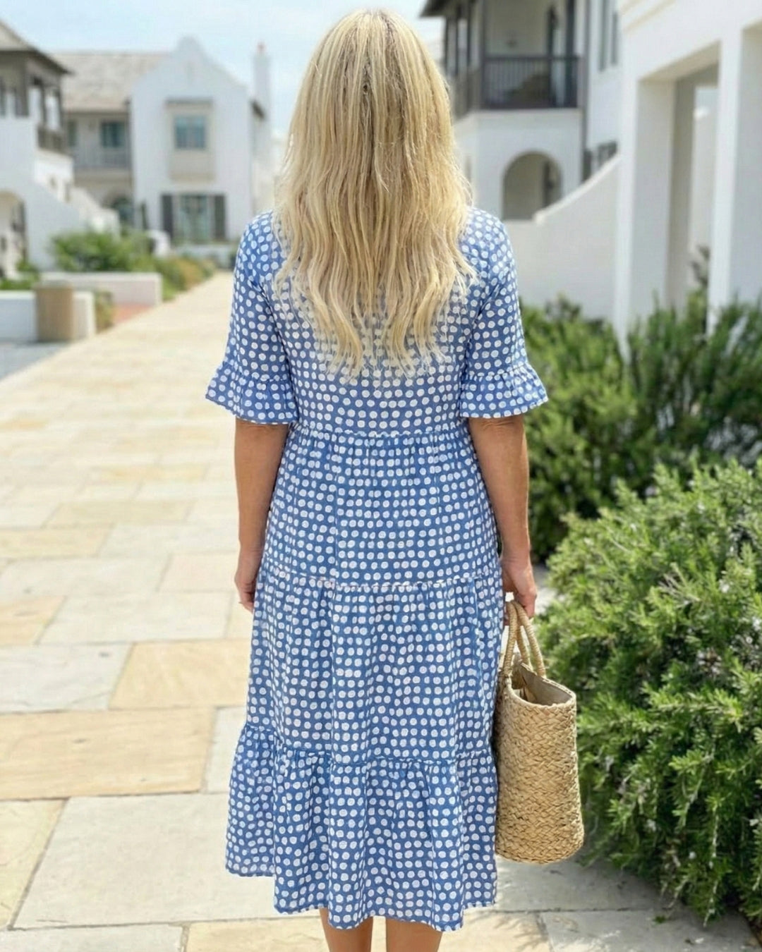 Culture® | Everyday Printed Midi Polka Dot Dress