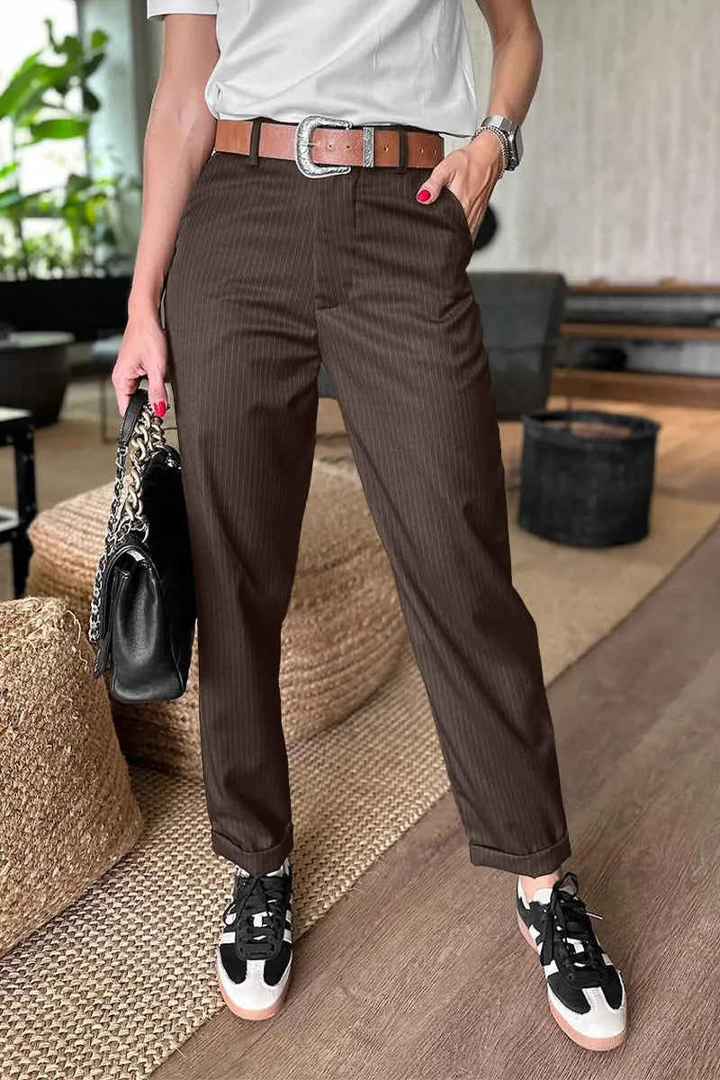 Culture® | High-Waisted Straight-Leg Pants