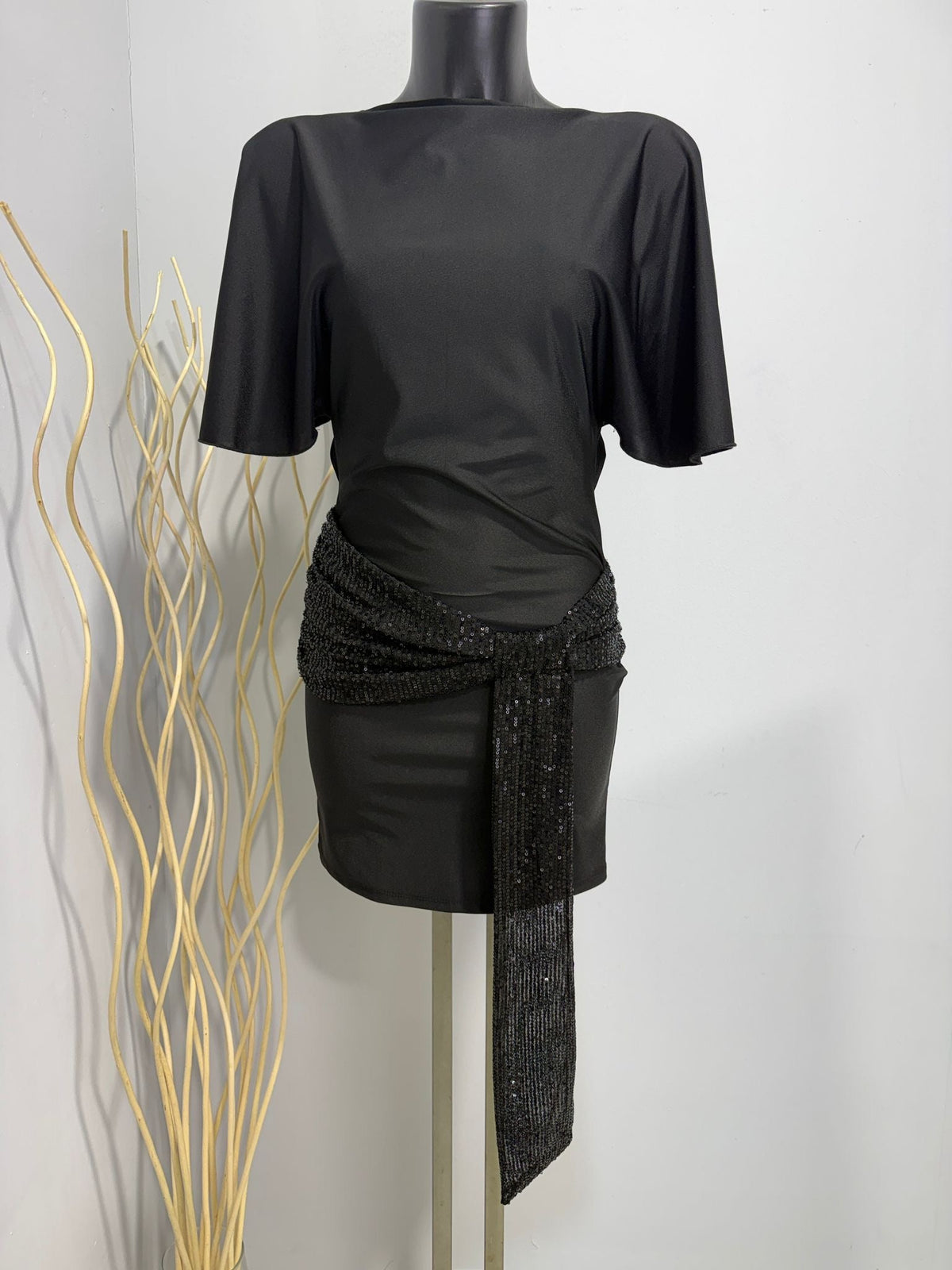 Culture® | Sequin Draped Mini Dress