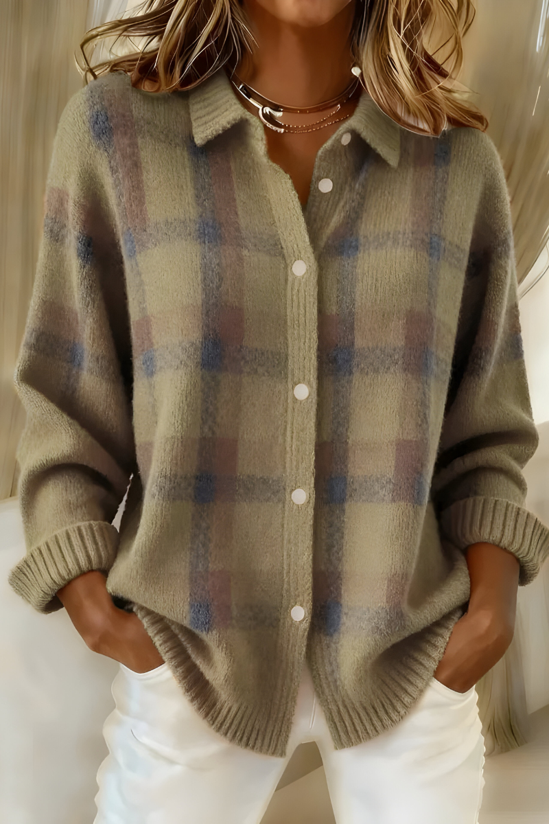 Culture® | Plaid Knit Cardigan