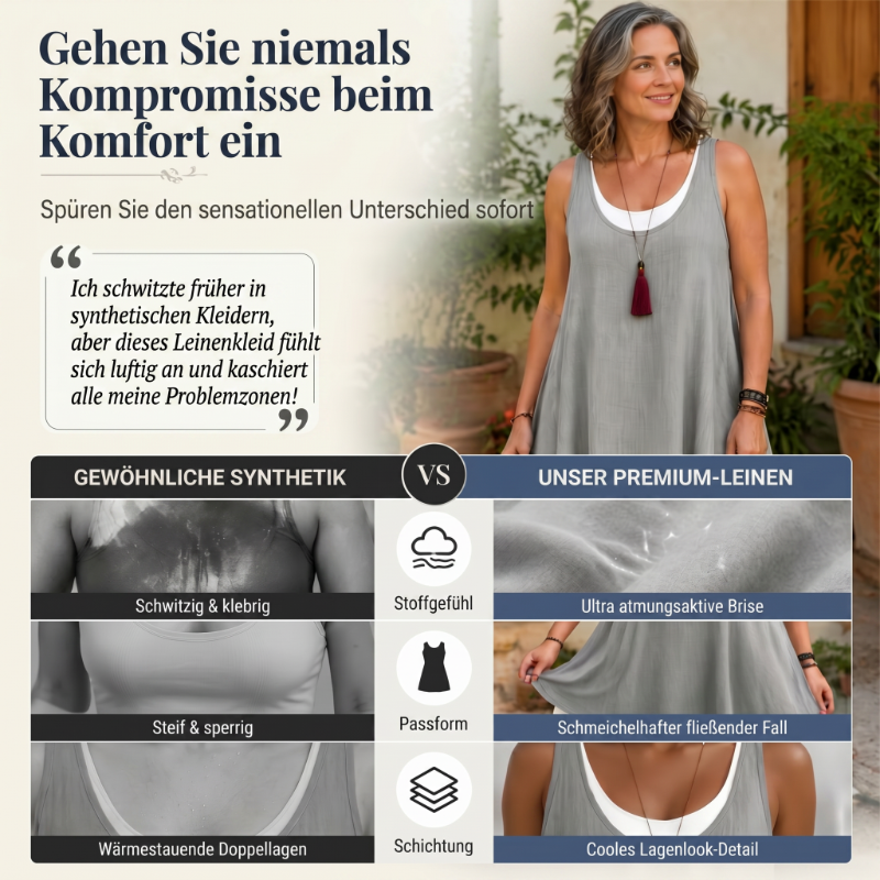 Culture® | Layered Linen-Blend Summer Dress