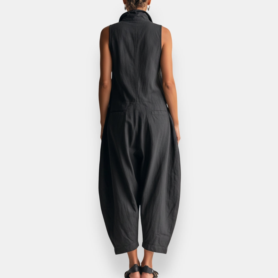 Janice | Cargo Utility Wide-Leg Jumpsuit
