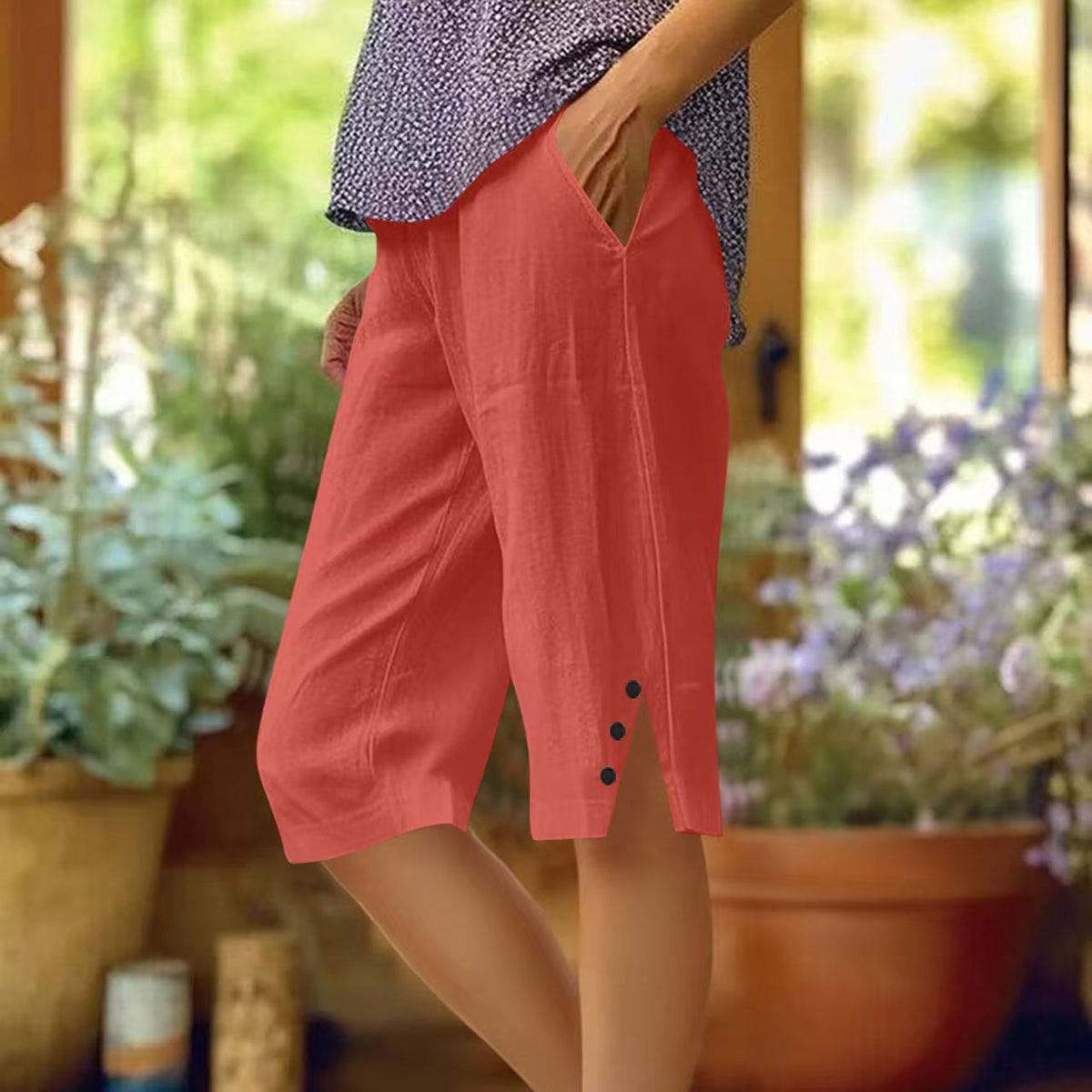 Culture® | Women's Casual Pocket Capri Pants
