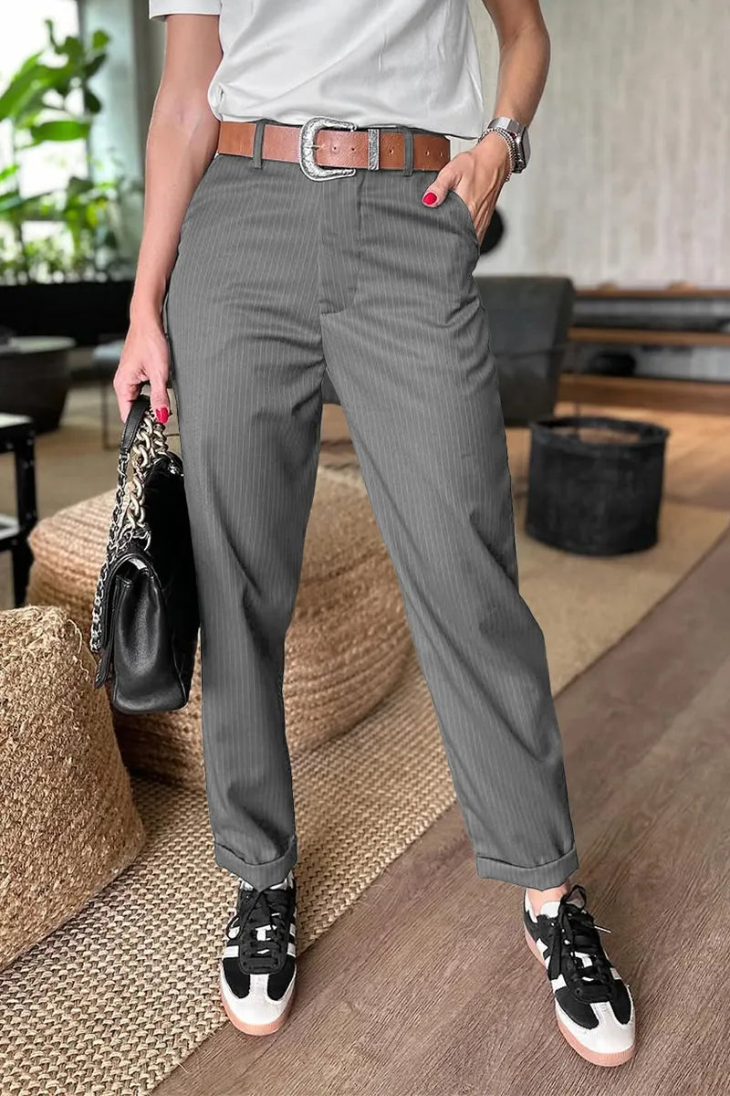 Culture® | High-Waisted Straight-Leg Pants