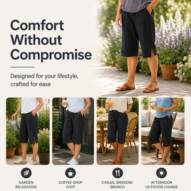 Culture® | Women's Casual Pocket Capri Pants