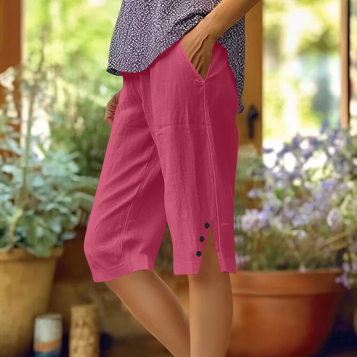 Culture® | Women's Casual Pocket Capri Pants
