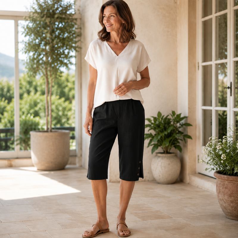 Culture® | Women's Casual Pocket Capri Pants
