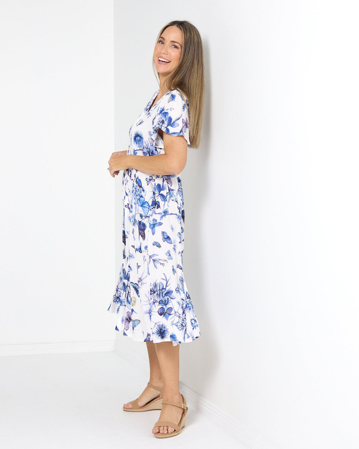 Culture® | Cornwall Dress - Blue Butterfly
