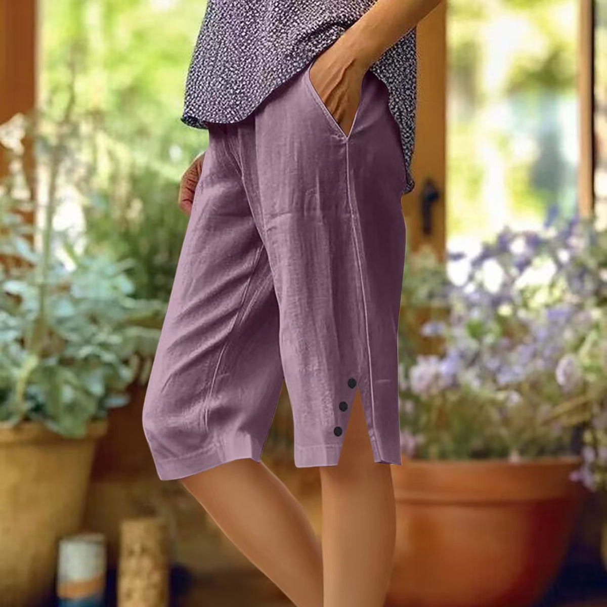 Culture® | Women's Casual Pocket Capri Pants