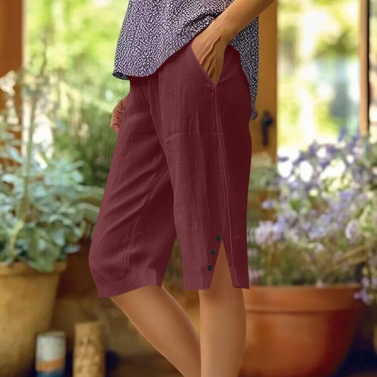 Culture® | Women's Casual Pocket Capri Pants