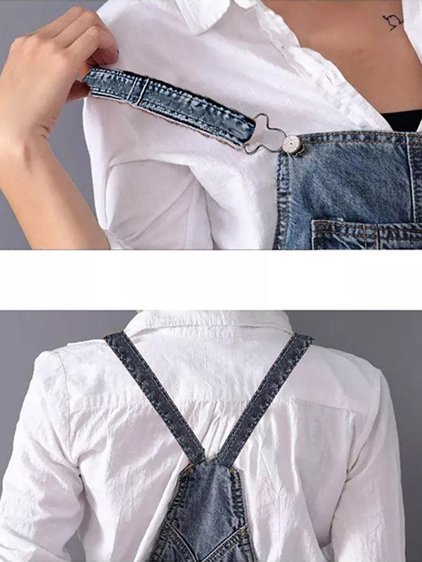 Culture® | Distressed Denim Overall Dress