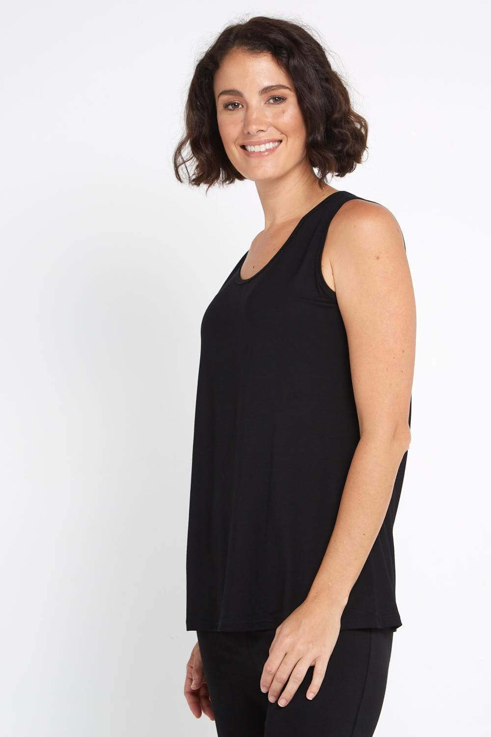 Mellany | Bamboo Tank Top - Black
