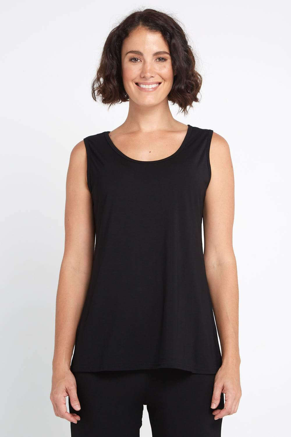 Mellany | Bamboo Tank Top - Black