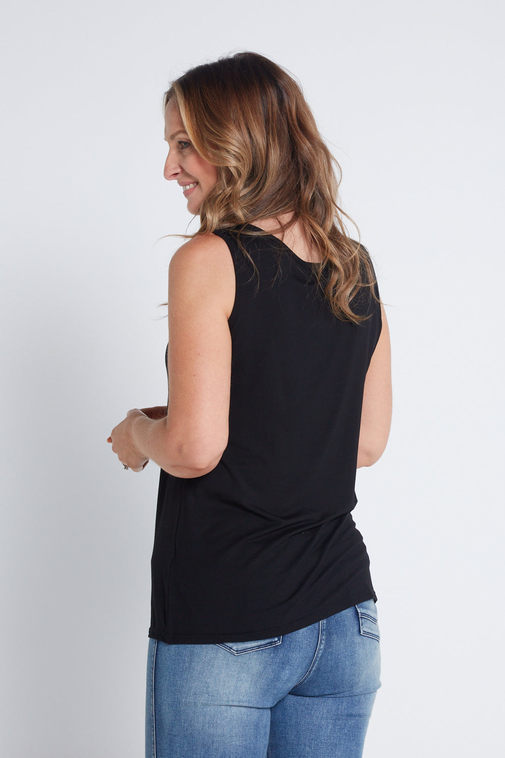 Mellany | Bamboo Tank Top - Black
