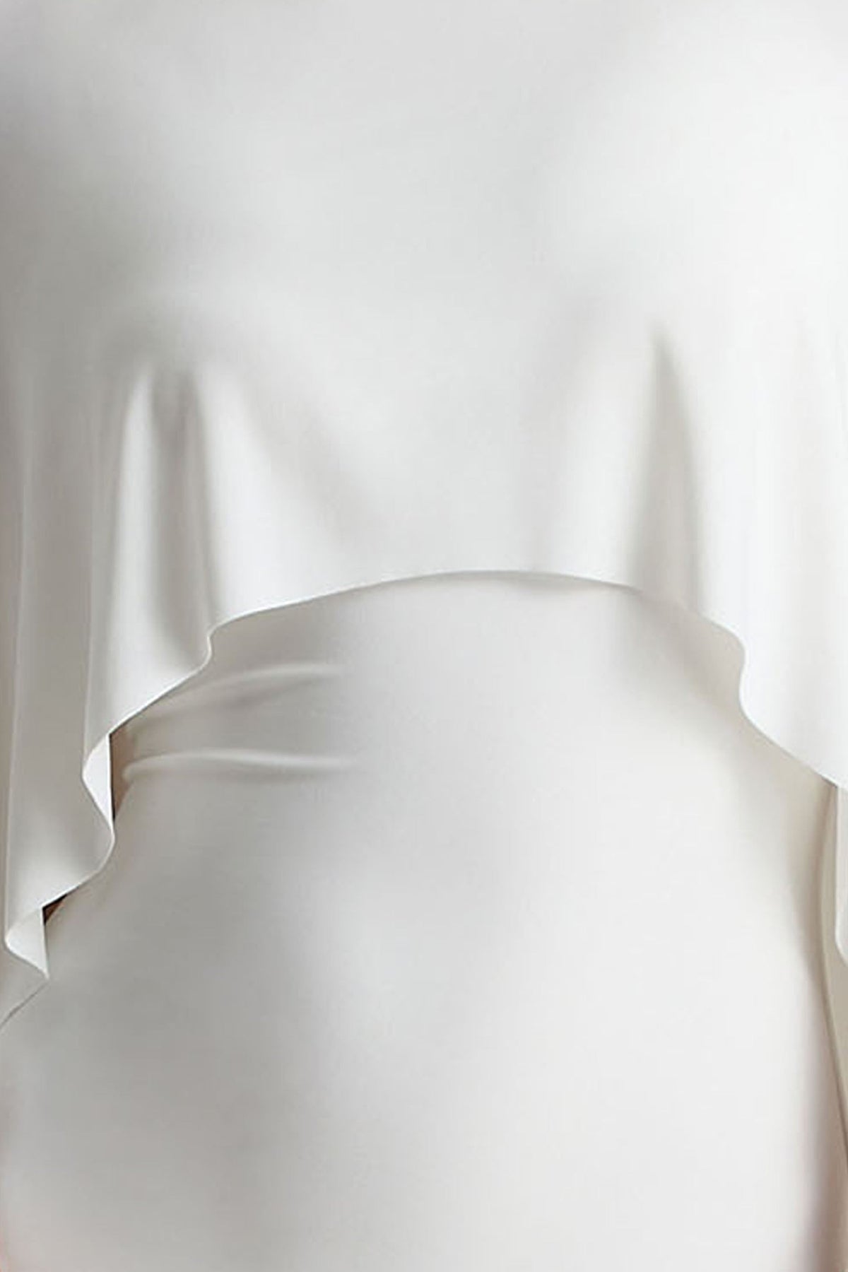 Culture® | White Draped Maxi Dress With Cape Sleeves