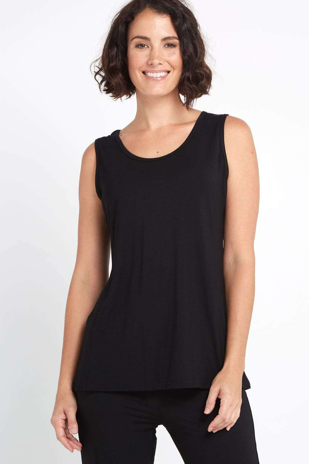 Mellany | Bamboo Tank Top - Black