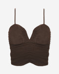 Culture® | Ruched Cami Top Brown