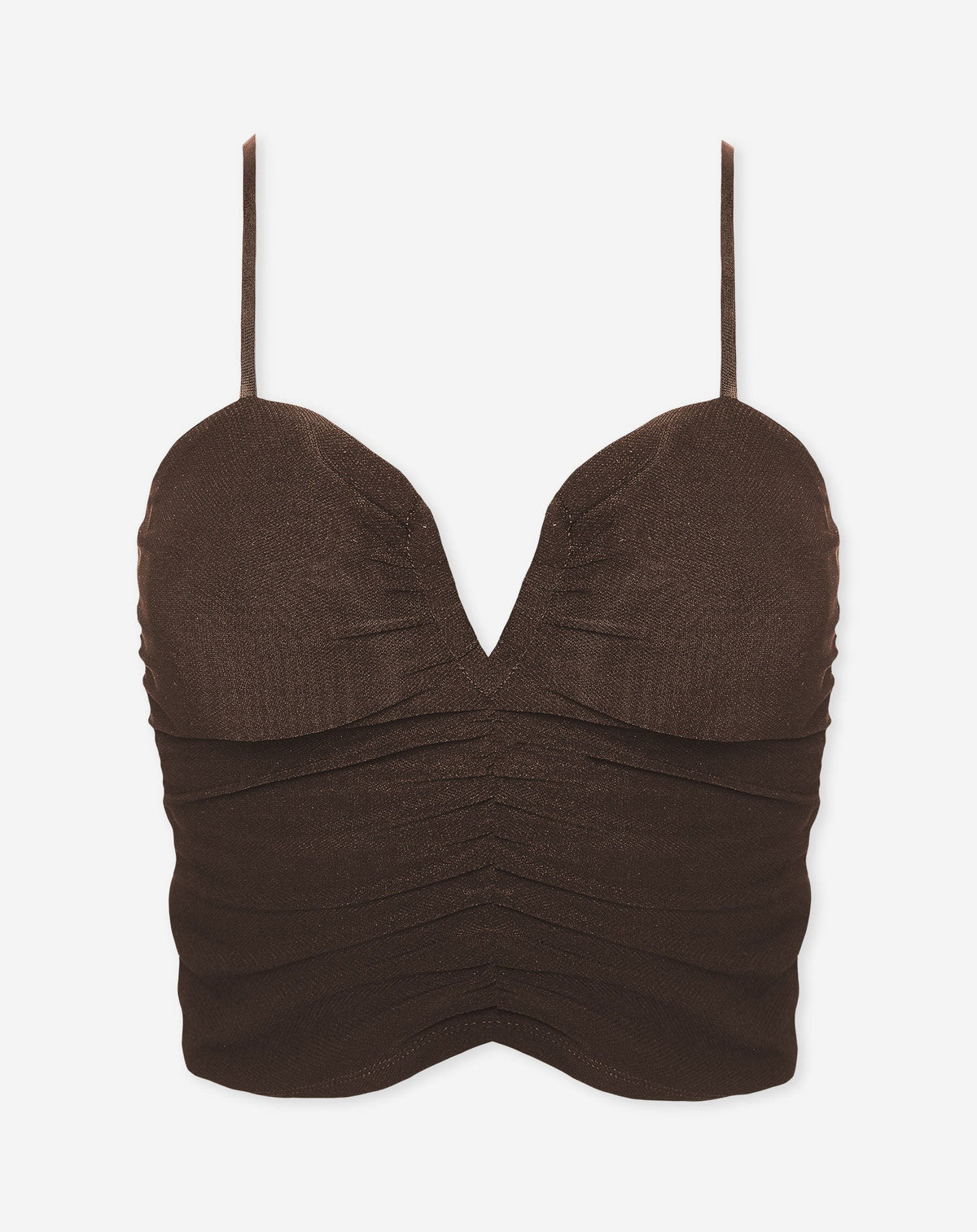 Culture® | Ruched Cami Top Brown
