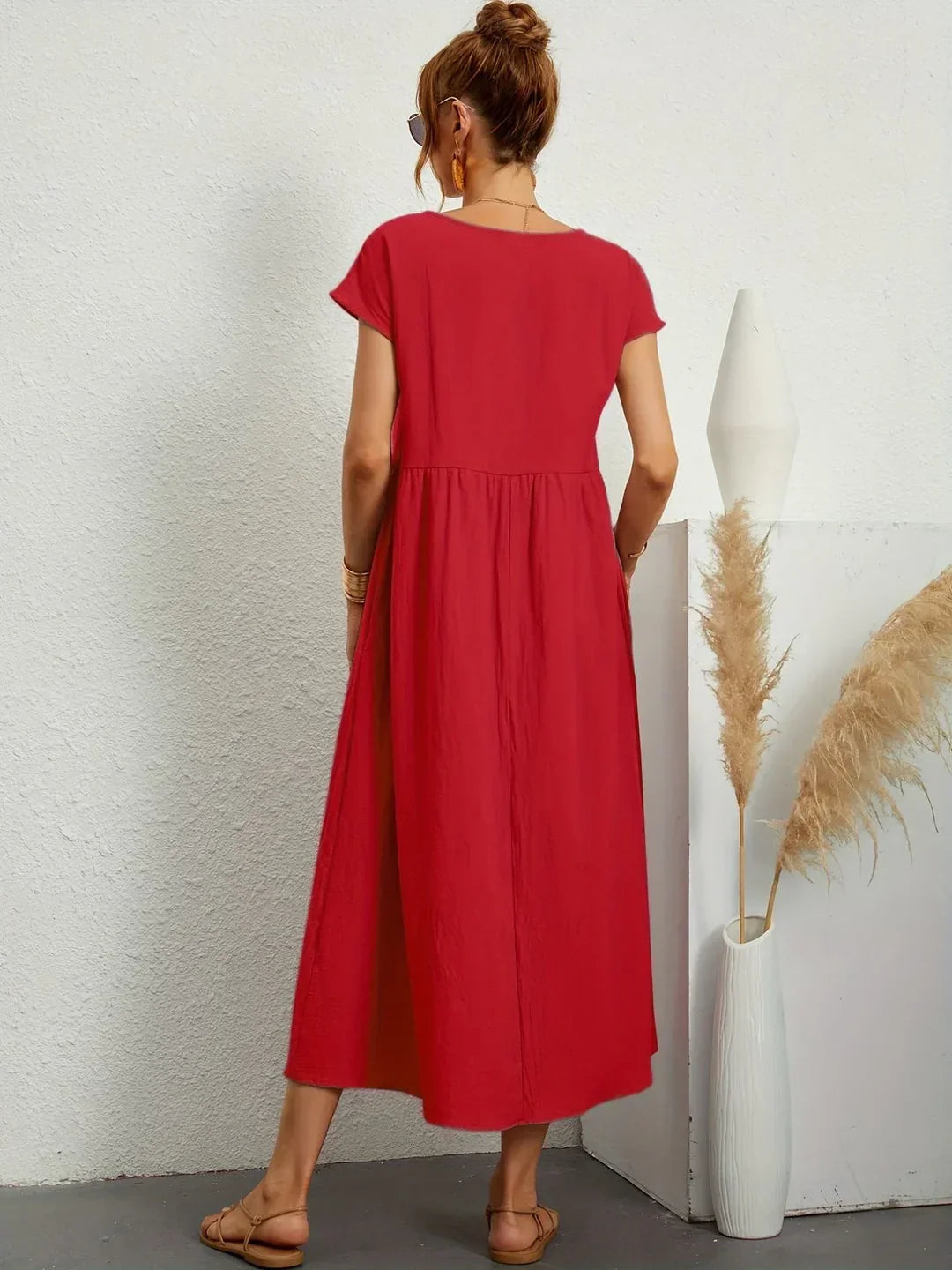 Culture® | Relaxed Cotton Midi Dress