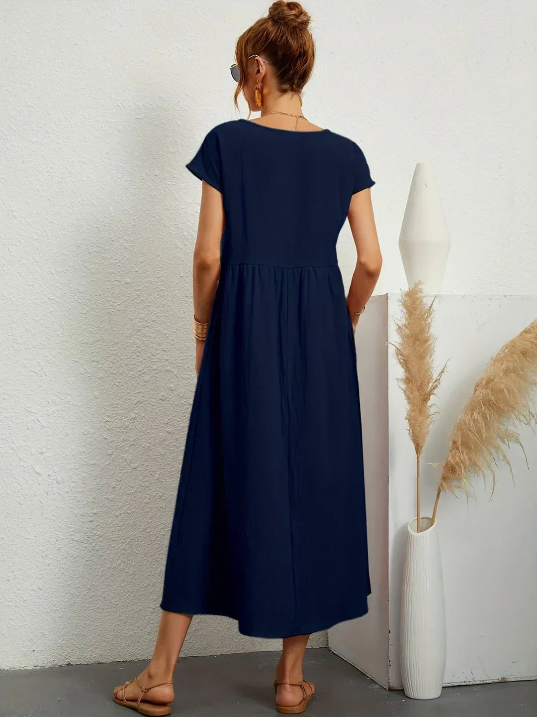 Culture® | Relaxed Cotton Midi Dress