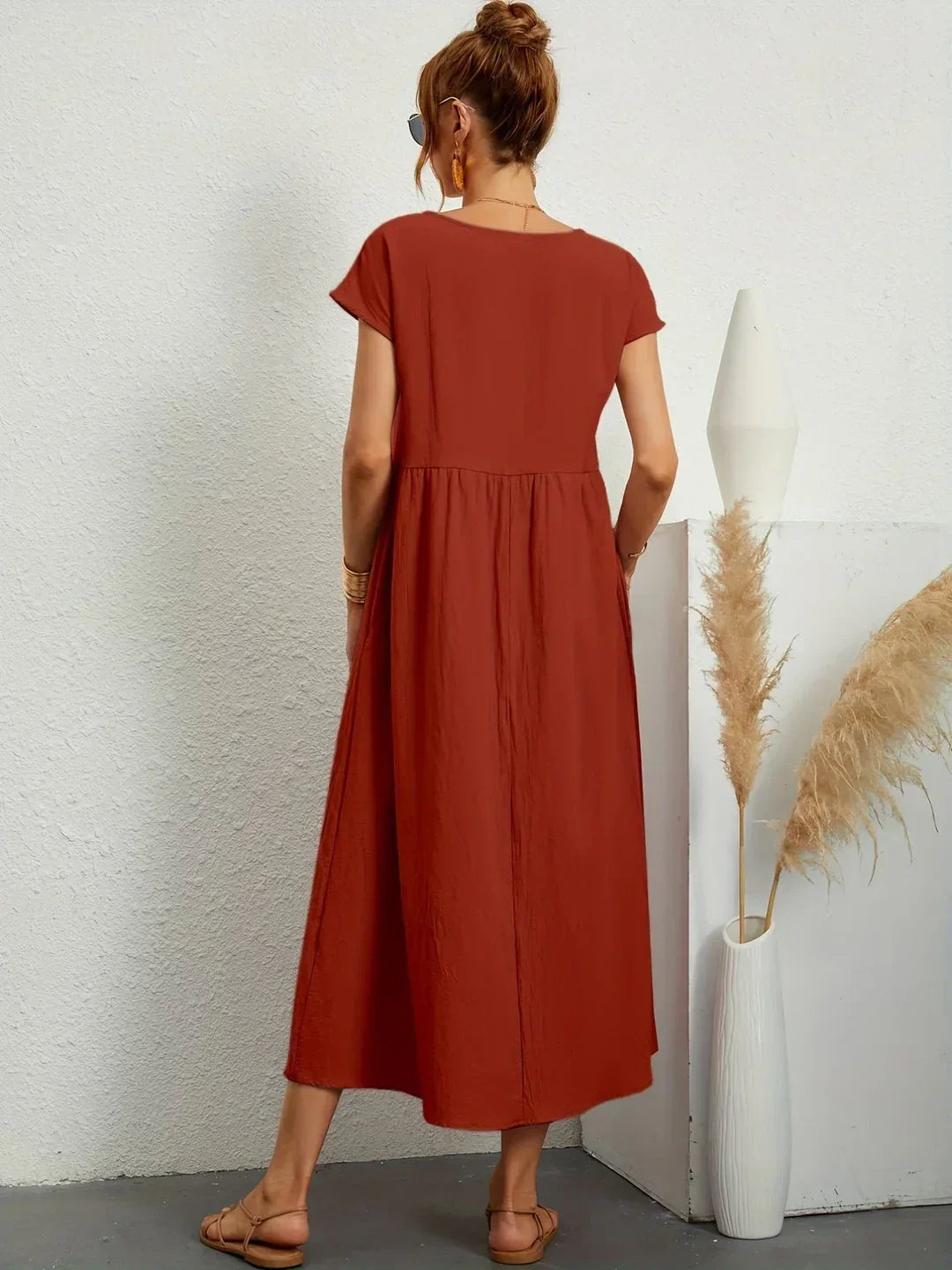 Culture® | Relaxed Cotton Midi Dress