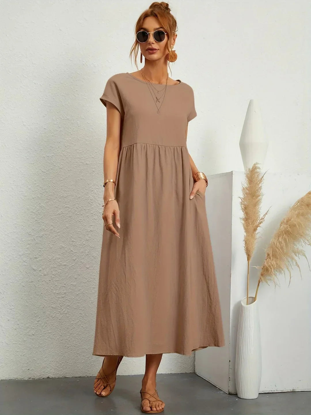 Culture® | Relaxed Cotton Midi Dress