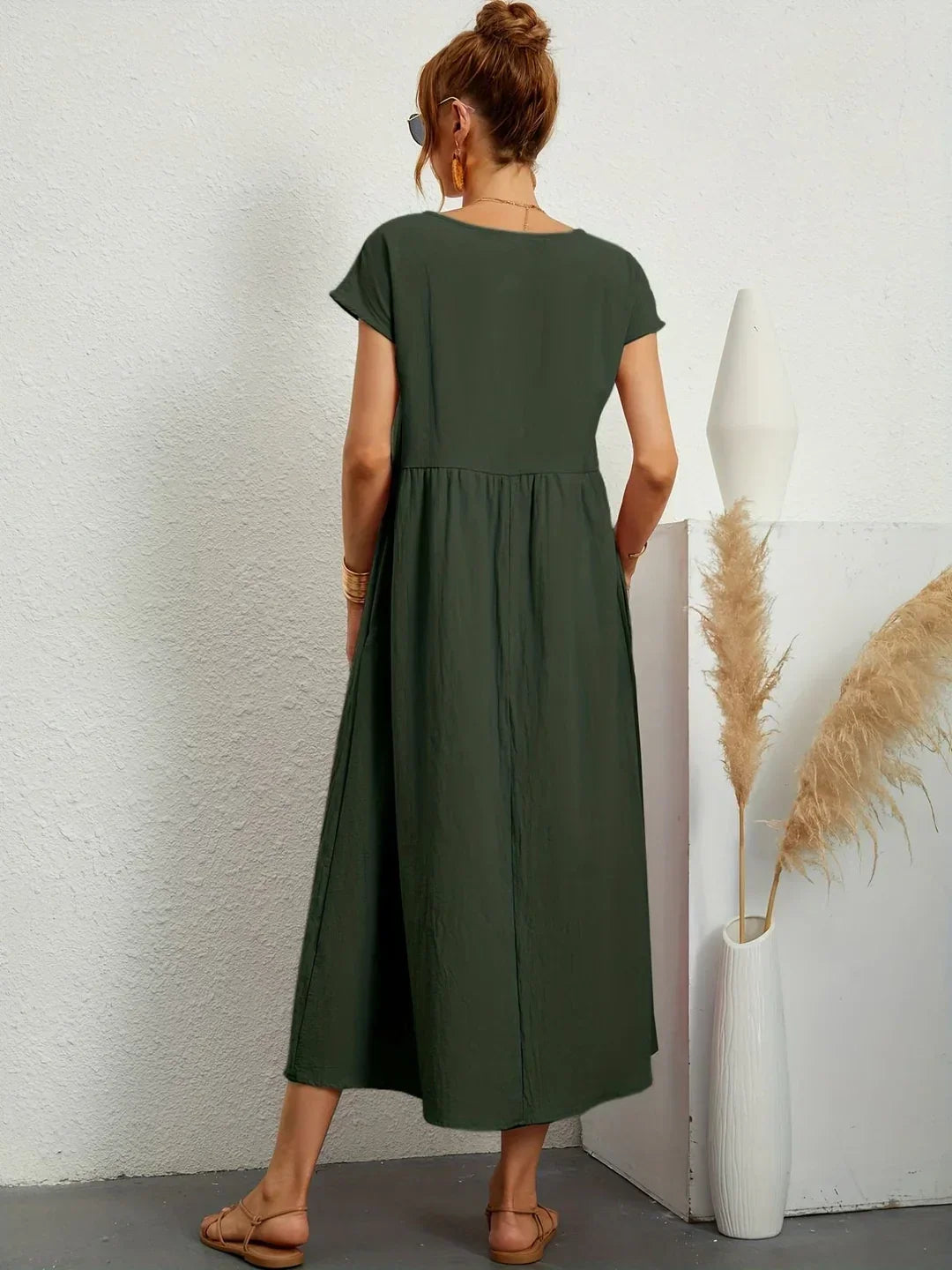 Culture® | Relaxed Cotton Midi Dress