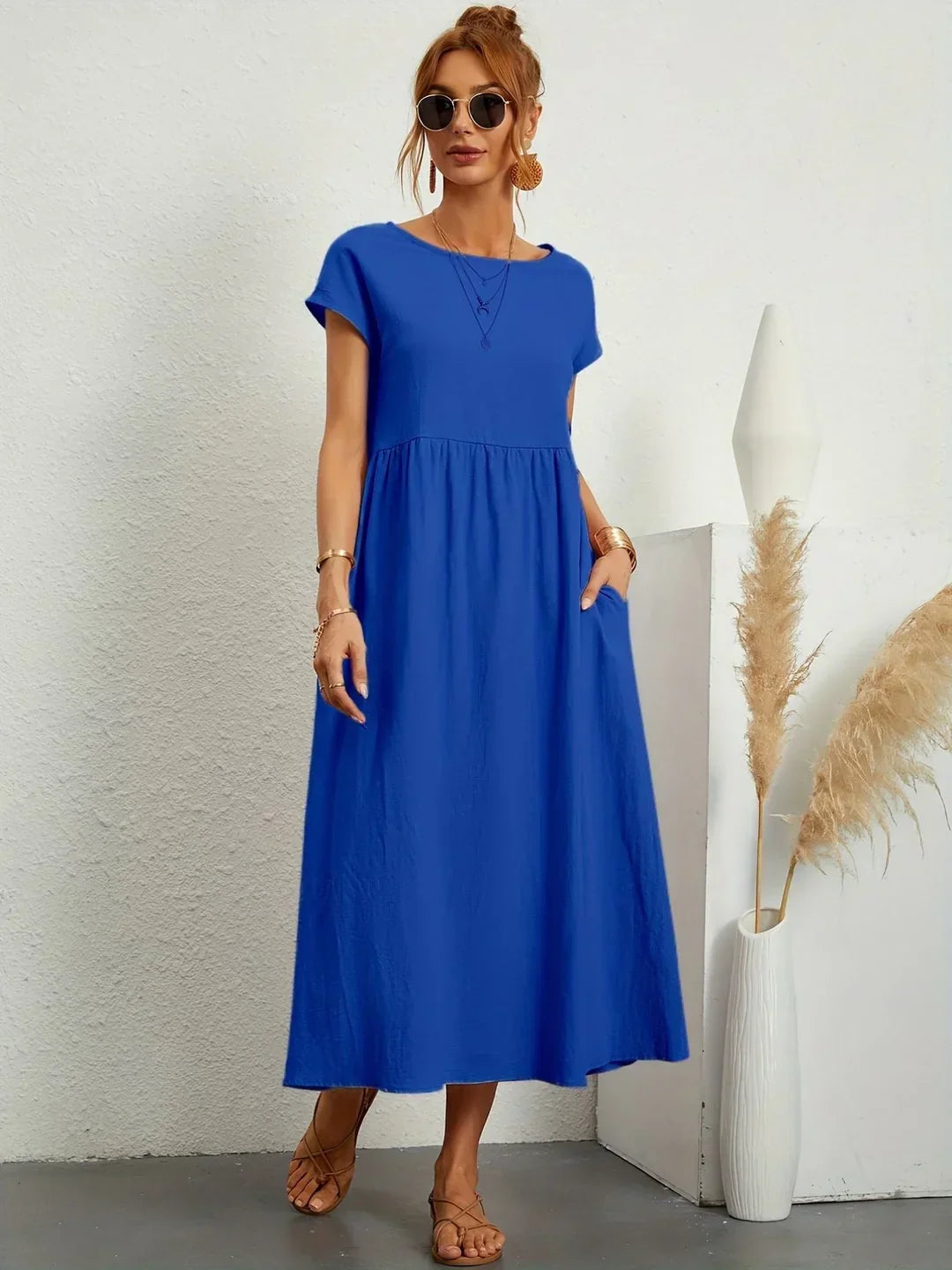 Culture® | Relaxed Cotton Midi Dress