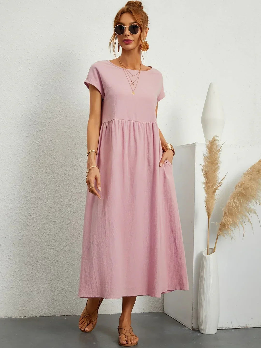 Culture® | Relaxed Cotton Midi Dress