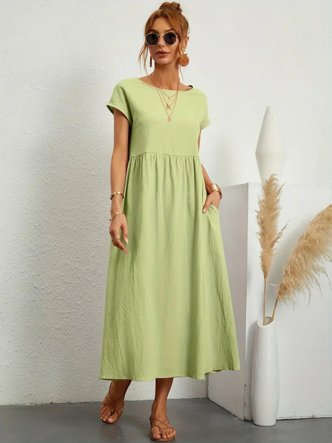 Culture® | Relaxed Cotton Midi Dress