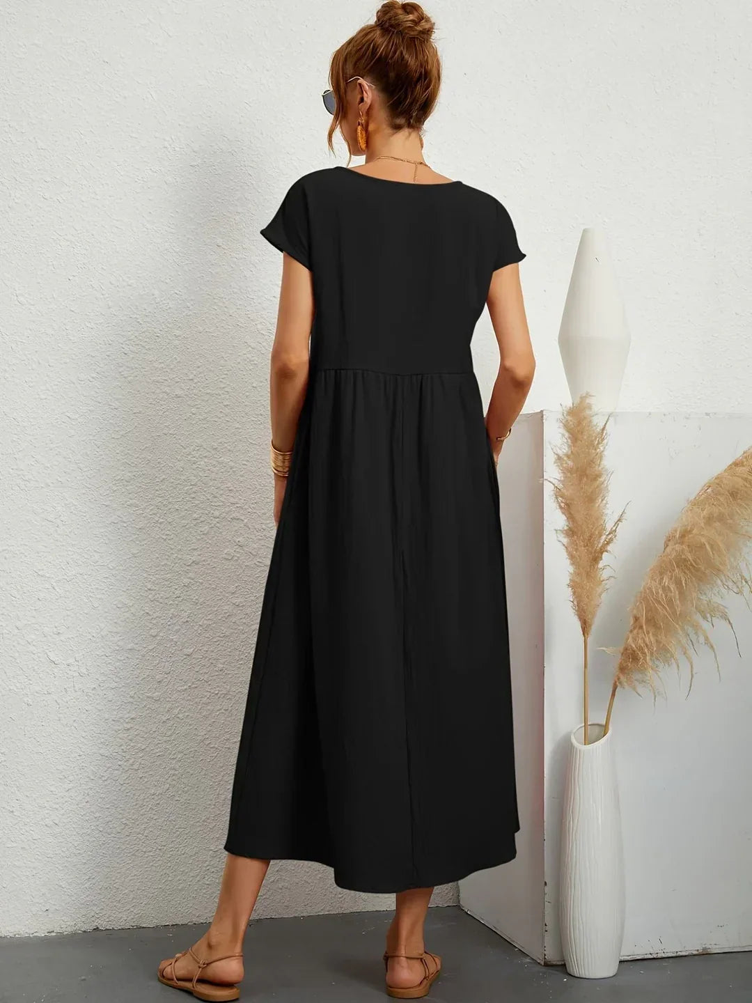 Culture® | Relaxed Cotton Midi Dress