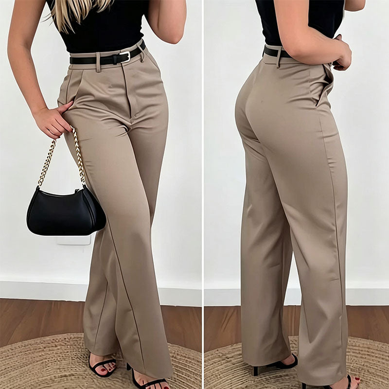 Culture® | Slim-fit High-Waisted Tailored Trousers
