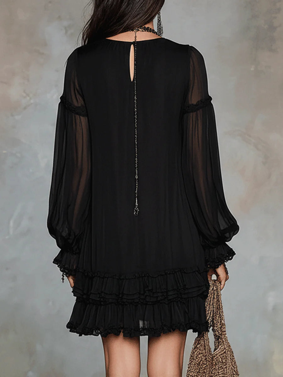 Culture® | Ruffle-Trim A-Line Mini Dress