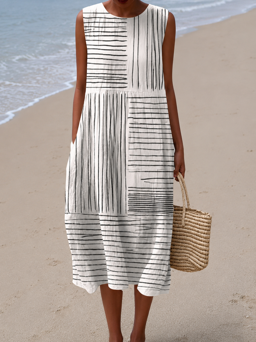 Rina Printed Midi Dress