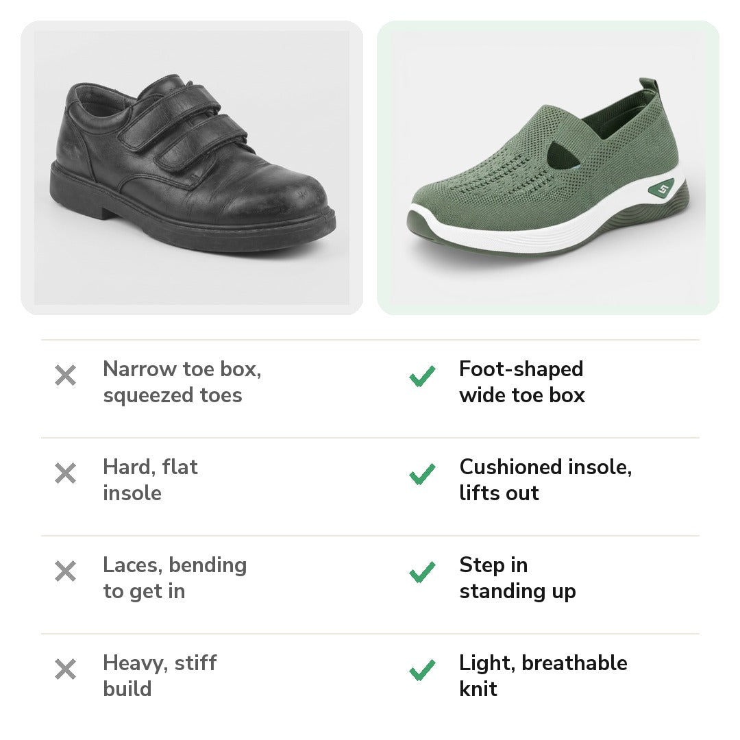 Carry Cushioned Orthopaedic Slip-On Shoes