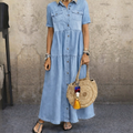 Culture® | Button-Front Tiered Midi Dress