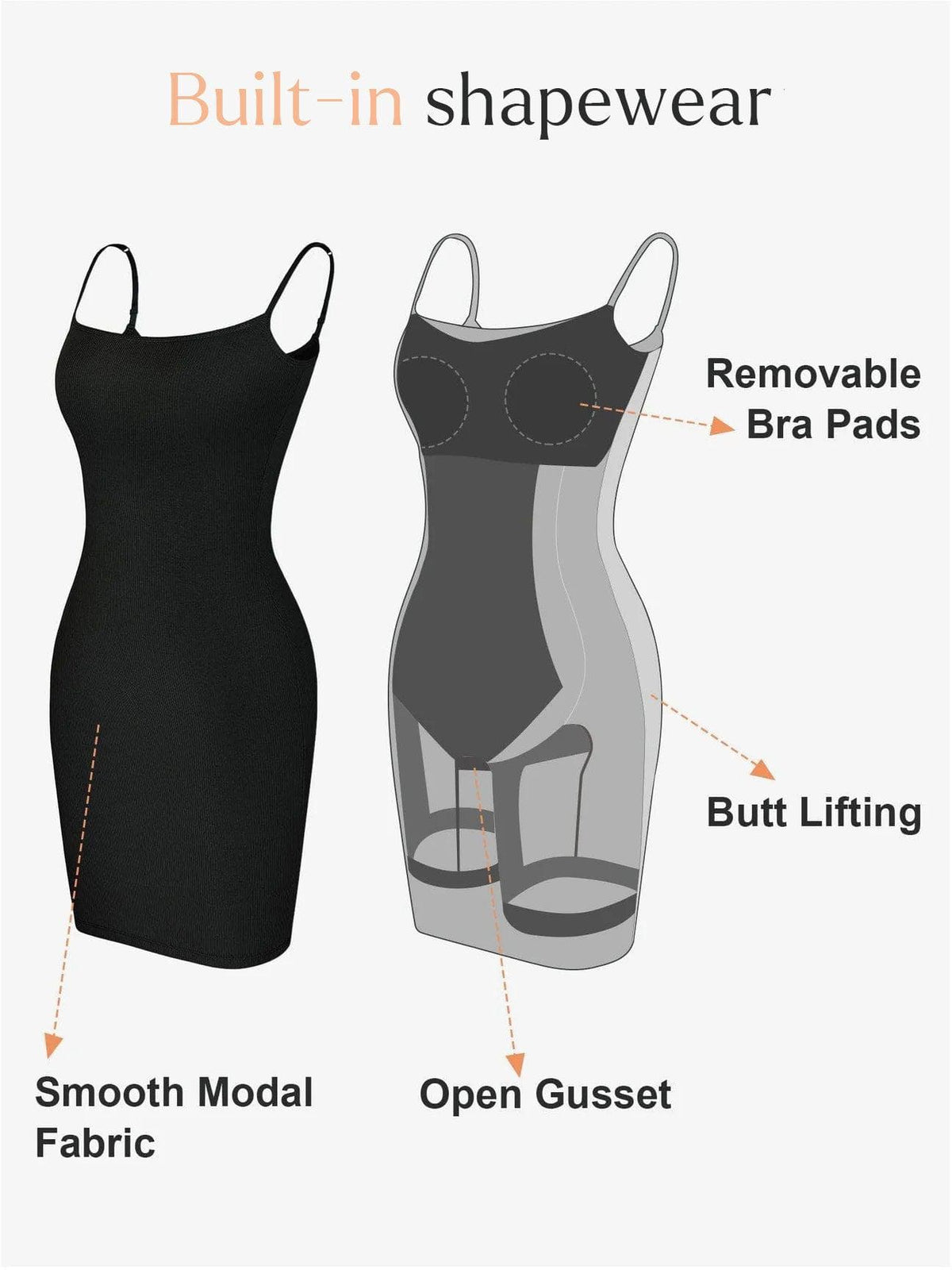Culture® | Shapewear Soft Modal Sculpting Dresses