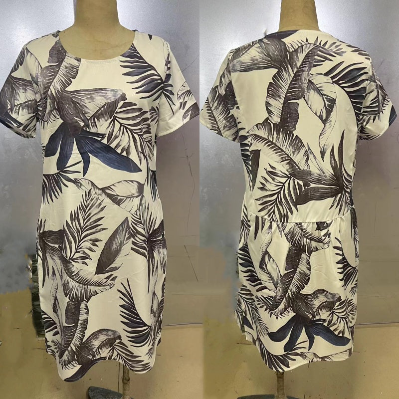 Culture® | Botanical Print Round-Neck Dress