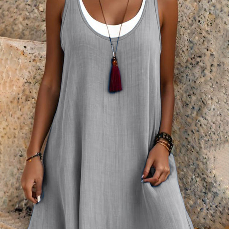 Culture® | Layered Linen-Blend Summer Dress