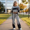 Culture® | Women's Casual Gradient Top and Pants Set