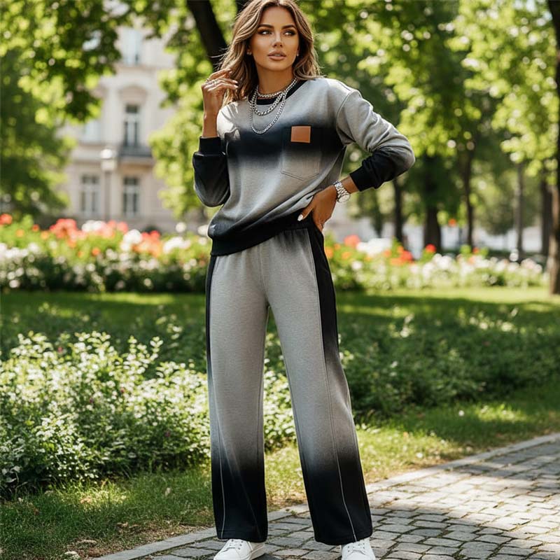 Culture® | Women's Casual Gradient Top and Pants Set