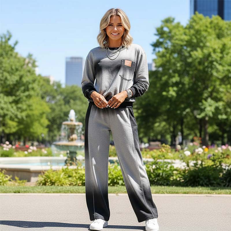 Culture® | Women's Casual Gradient Top and Pants Set