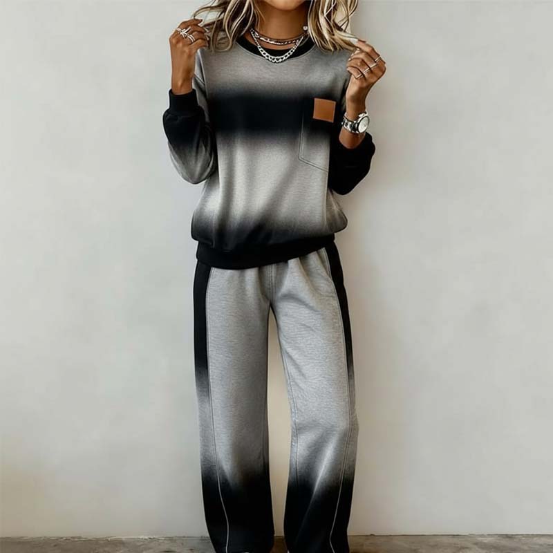 Culture® | Women's Casual Gradient Top and Pants Set